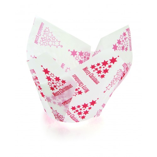 Texas Muffin Wrap - Christmas (250 ctn) - Confoil