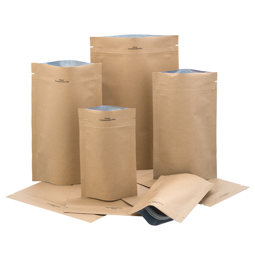 Stand Up Pouch Compostable 1kg 235x335mm Kraft