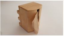 Dispenser timber for Serviette 1-ply 27 x 21cm folded in 1/4 - Free with 18 sleeve purchase - Vegware