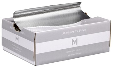 Premium Foil Sheets Medium - Silver, 203mm x 273mm x 15mu Box 500 sheets- Matthews