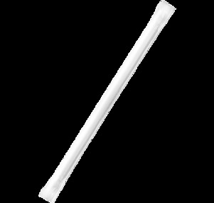 Paper Regular Straws Wrapped - Black, 6mm x 200mm, 300gsm, FSC Mix®  - Matthews