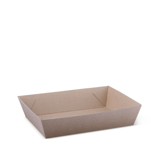 Endura Food Tray #3 Brown 180 x 134 x 45 - Detpak