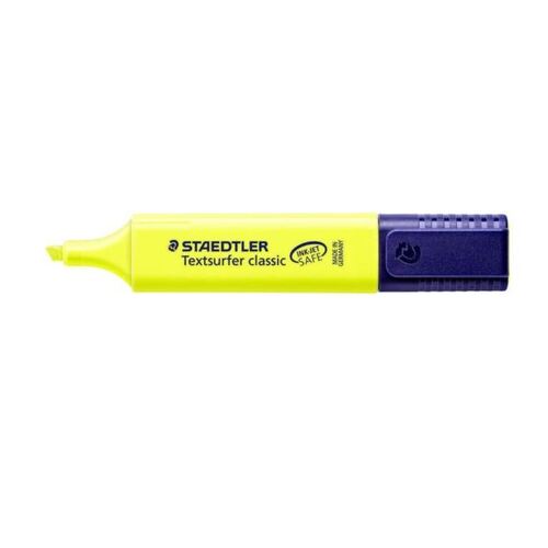 Staedtler Classic Highlighter - Yellow, Chisel Tip Pack 10                        