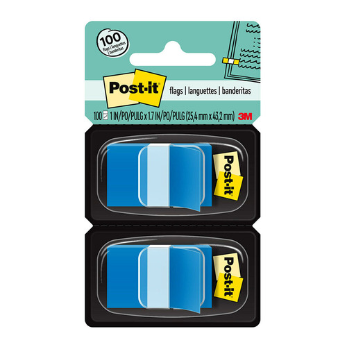 Post-it Flags 680-BE2 25x43mm Blue, Pack of 2