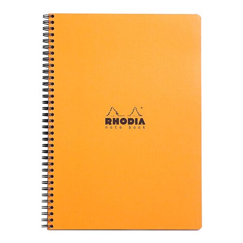 Rhodia Classic Notebook Spiral A4+ Grid Orange