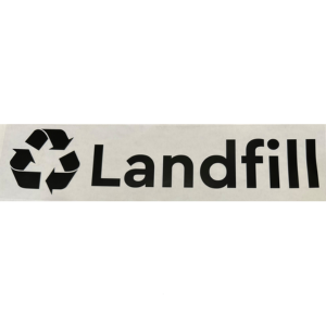 Recycling Bin Label - Landfill