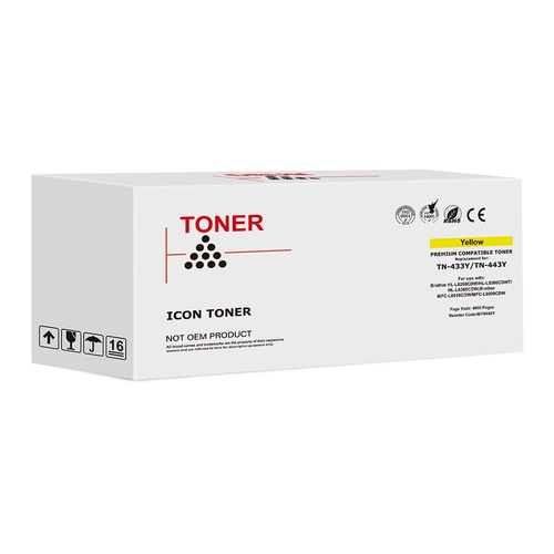 Icon Compatible Brother TN443 Yellow Toner Cartridge